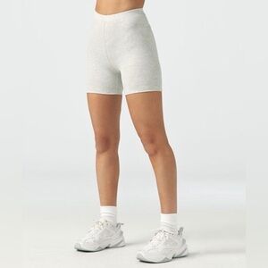 JOAH BROWN Ribbed Grey Bike Shorts